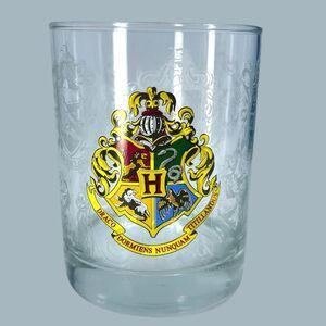 NEW Universal Studios Harry Potter Hogwarts Crest Double Old Fashioned Glass